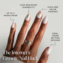 Floral Glow press-on nail design - patterns style detail