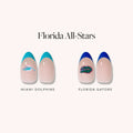 Lisawu Florida All-Stars press-on nail bundle style selection