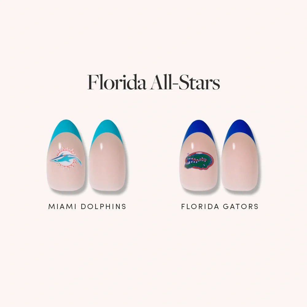 Lisawu Florida All-Stars press-on nail bundle style selection