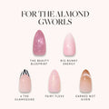 Lisawu FOR THE ALMOND GWORLS press-on nail bundle style selection
