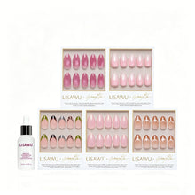 FOR THE ALMOND GWORLS press-on nails in brown shade