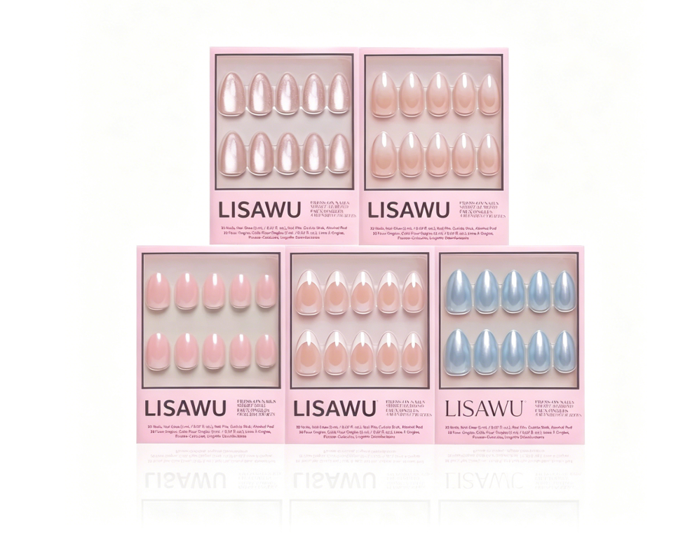 Forever and Always press-on nails in blue shade