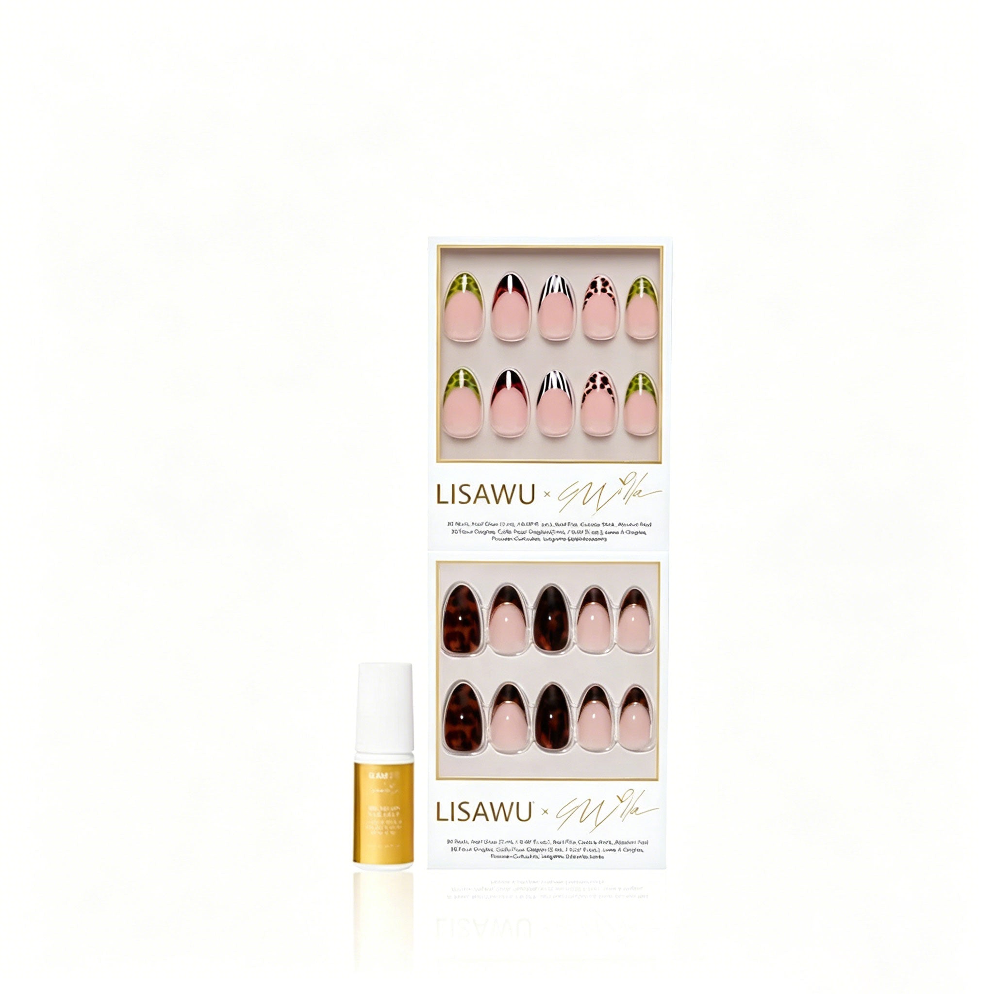FOREVER FIERCE press-on nails in brown shade