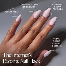 Forever Pink press-on nails with velvet finish