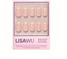 French Butter press-on nails with glossy finish