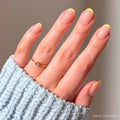 French Butter press-on nails in yellow shade