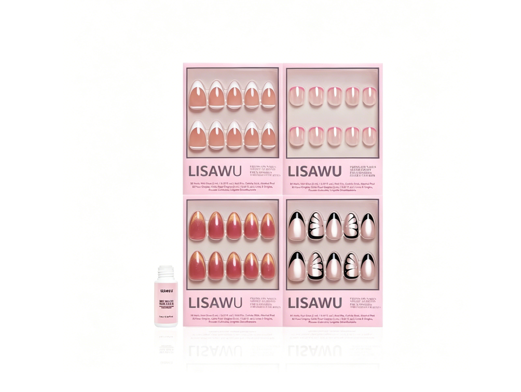 French Connection press-on nails in nude shade