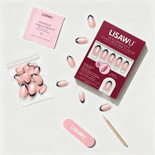 French Noir press-on nail bundle - full set view