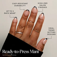 French Noir press-on nails product detail