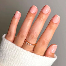 French Peach press-on nails in orange shade