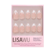 French Pearl press-on nails with glossy finish