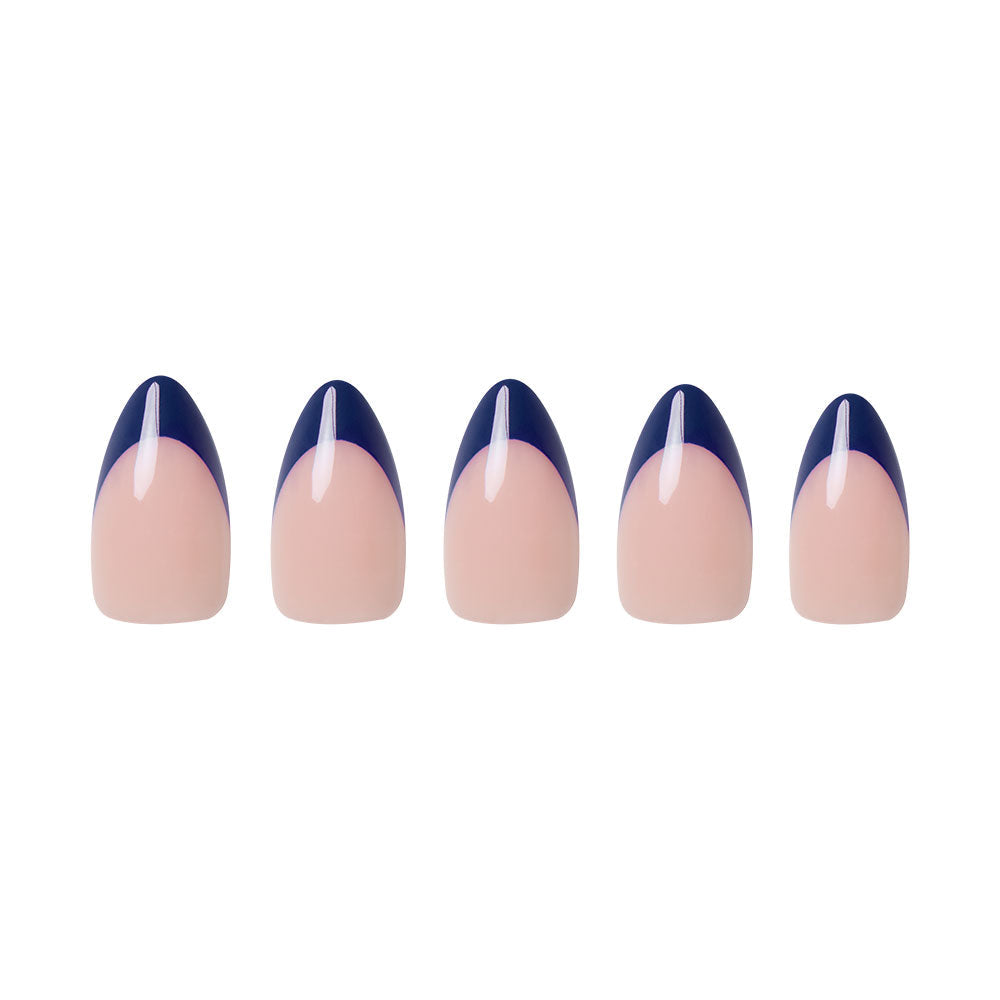 French Riviera press-on nails with glossy finish