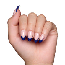 French Riviera press-on nail design - french tip style detail