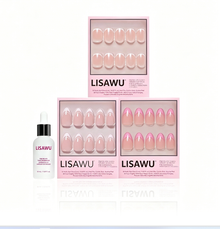 Lisawu French Tip Faves press-on nail bundle