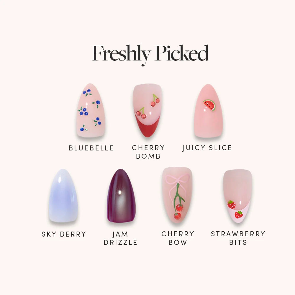 Lisawu Freshly Picked press-on nail bundle style selection