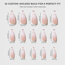 Frosted Chai press-on nails with glazed finish