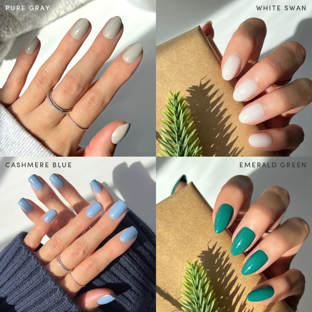 Lisawu Frosted Fantasy press-on nail bundle manicure lifestyle photo