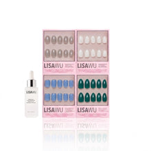 Frosted Fantasy press-on nails in white shade