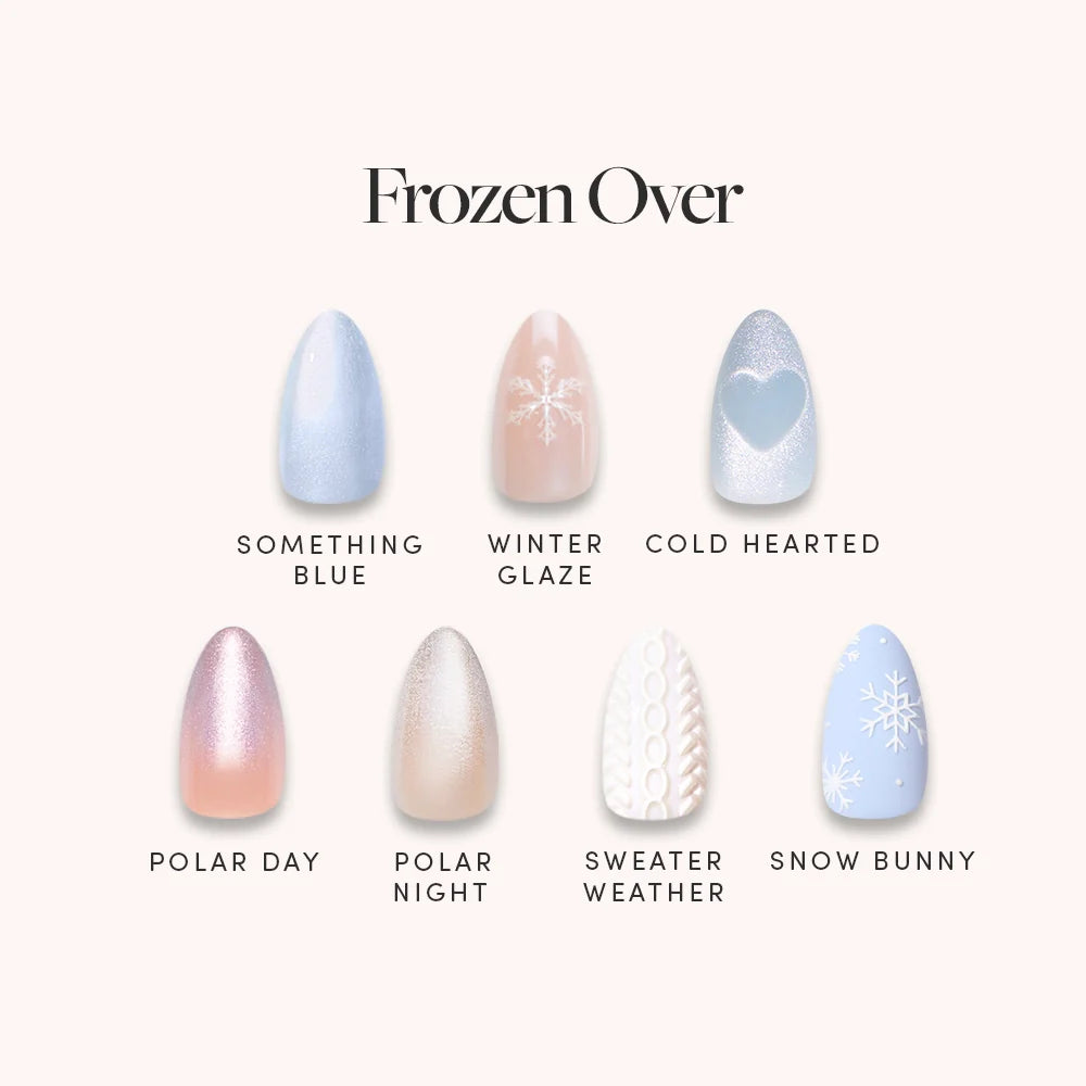 Lisawu Frozen Over press-on nail bundle style selection