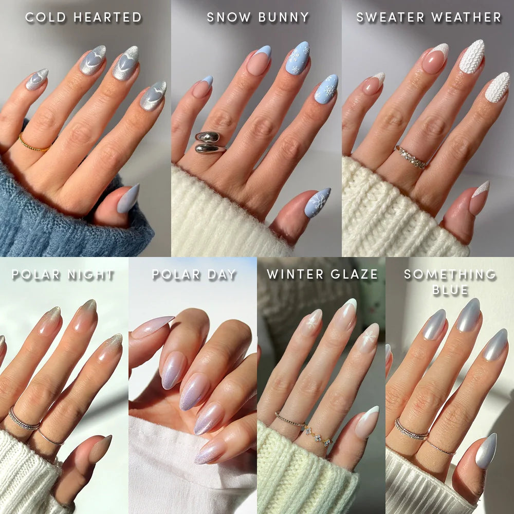 Lisawu Frozen Over press-on nail bundle manicure lifestyle photo