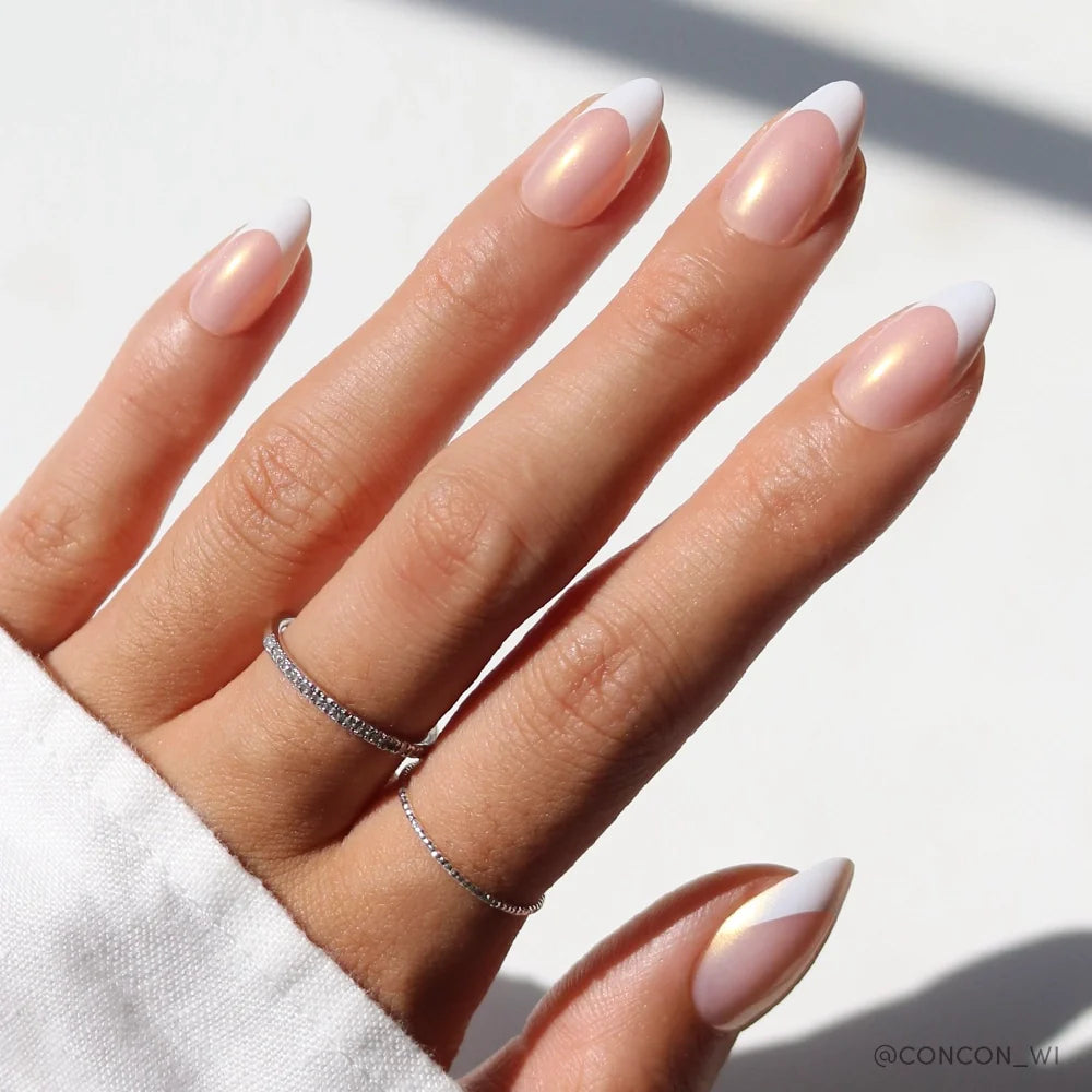 GIVE 'EM GRACE press-on nails in gold shade