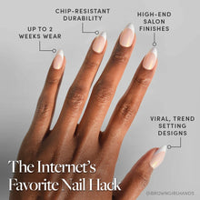 GIVE 'EM GRACE press-on nails - almond shape, short length
