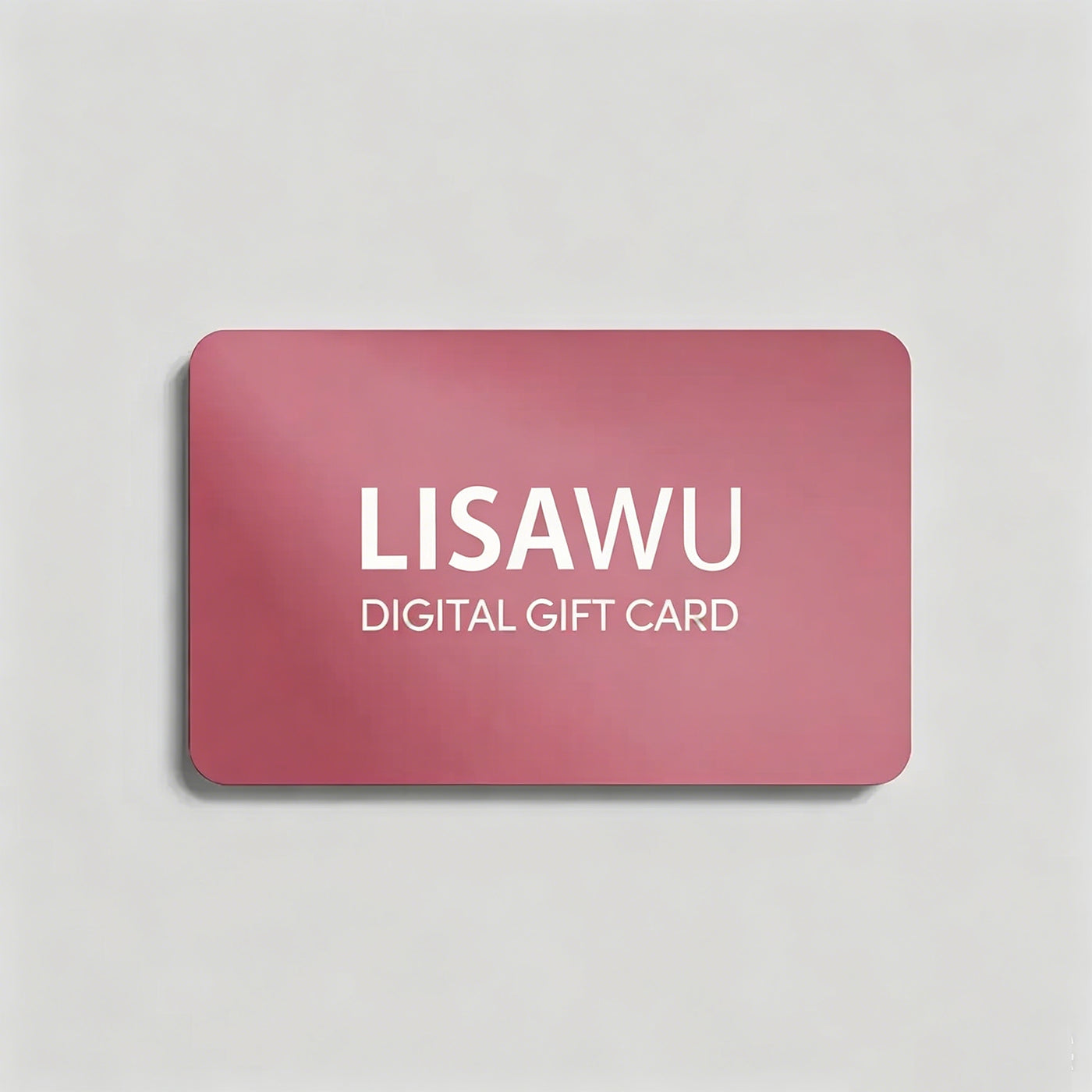 Lisawu Gift Card beauty gift card digital