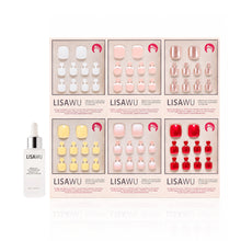 Glazed & Glossy Pedi Bundle press-on nails in red shade