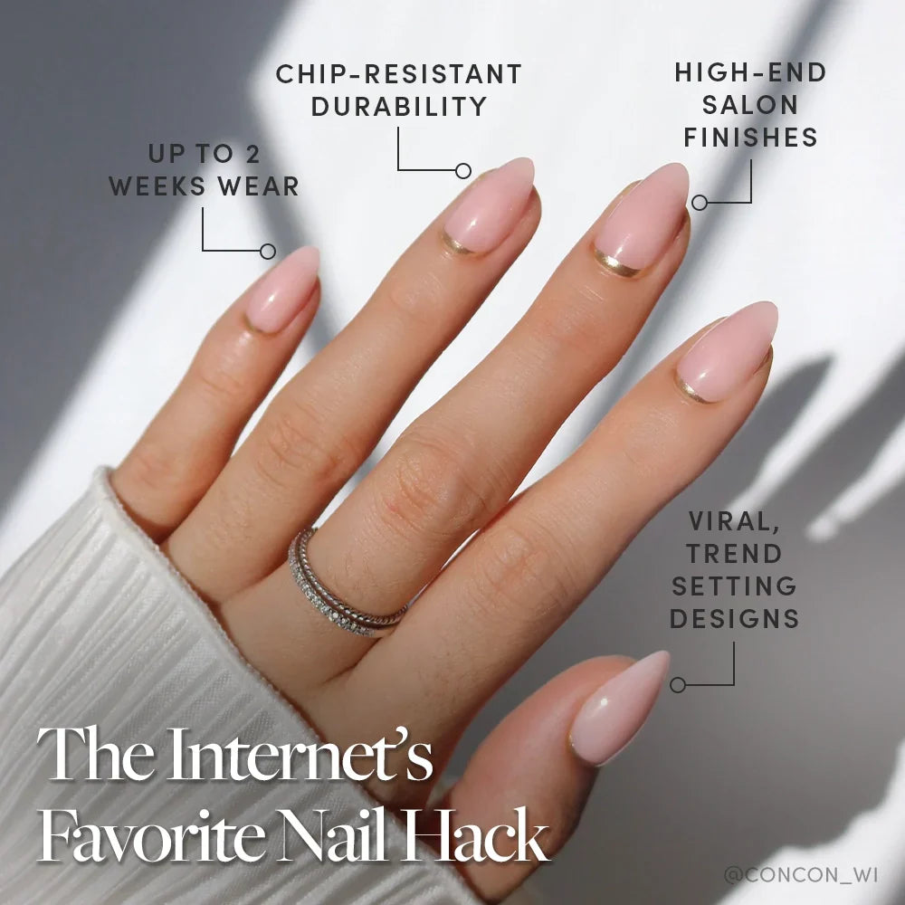 Goal Chaser press-on nails with glossy finish