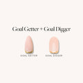 Lisawu Goal Getter + Goal Digger press-on nail bundle style selection