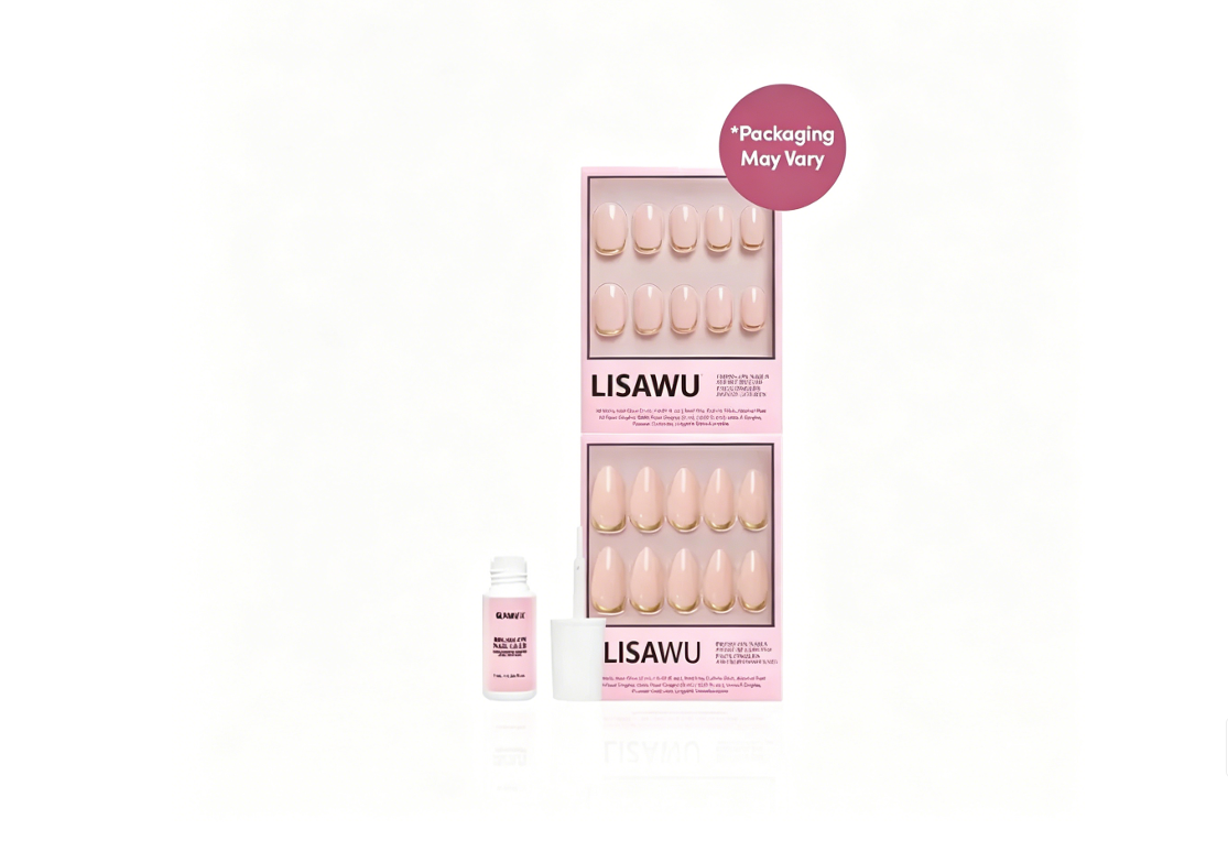 Goal Getter + Goal Digger press-on nails in nude shade
