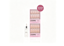 Goal Getter + Goal Digger press-on nails with glossy finish