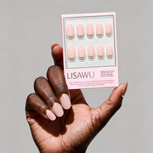 Goal Digger press-on nails in nude shade