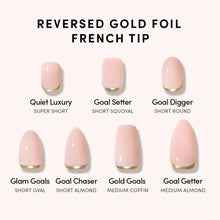 Goal Digger press-on nail design - accent nail style detail