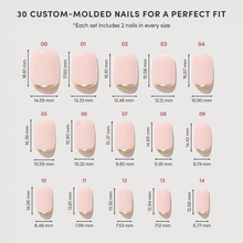 Goal Setter press-on nails - squoval shape, short length