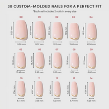 Gold Goals press-on nails - coffin shape, medium length