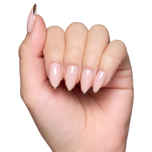 Gold Standard press-on nail design - french tip style detail