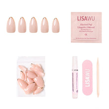 Gold Standard press-on nails with glossy finish