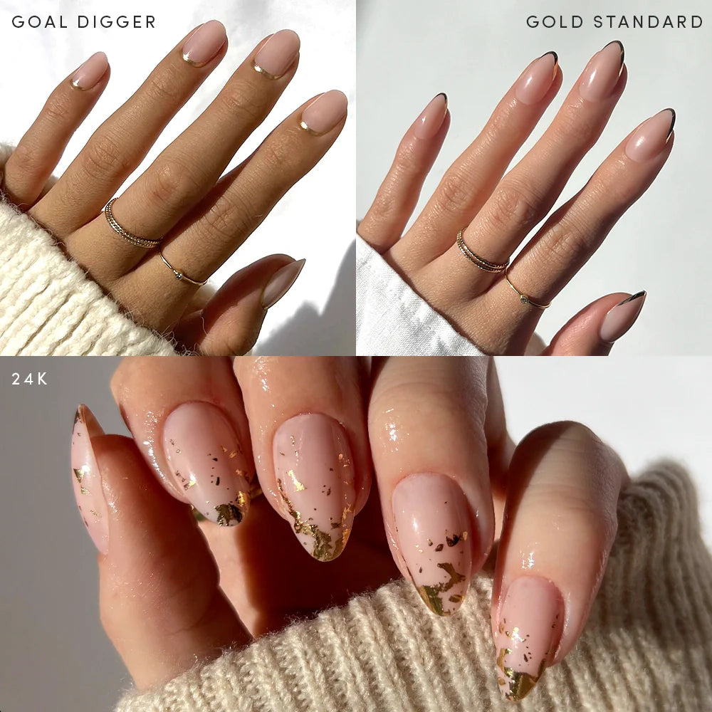 Lisawu Golden Goddess false eyelashes manicure lifestyle photo