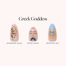 Lisawu Greek Goddess press-on nail bundle style selection
