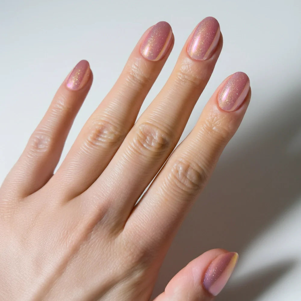 Guava Drop press-on nails in orange shade
