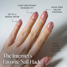 Guava Drop press-on nails - oval shape, short length