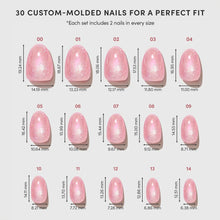 Guava Drop press-on nail design - solid color style detail