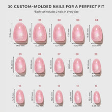 Guava Drop press-on nail design - solid color style detail