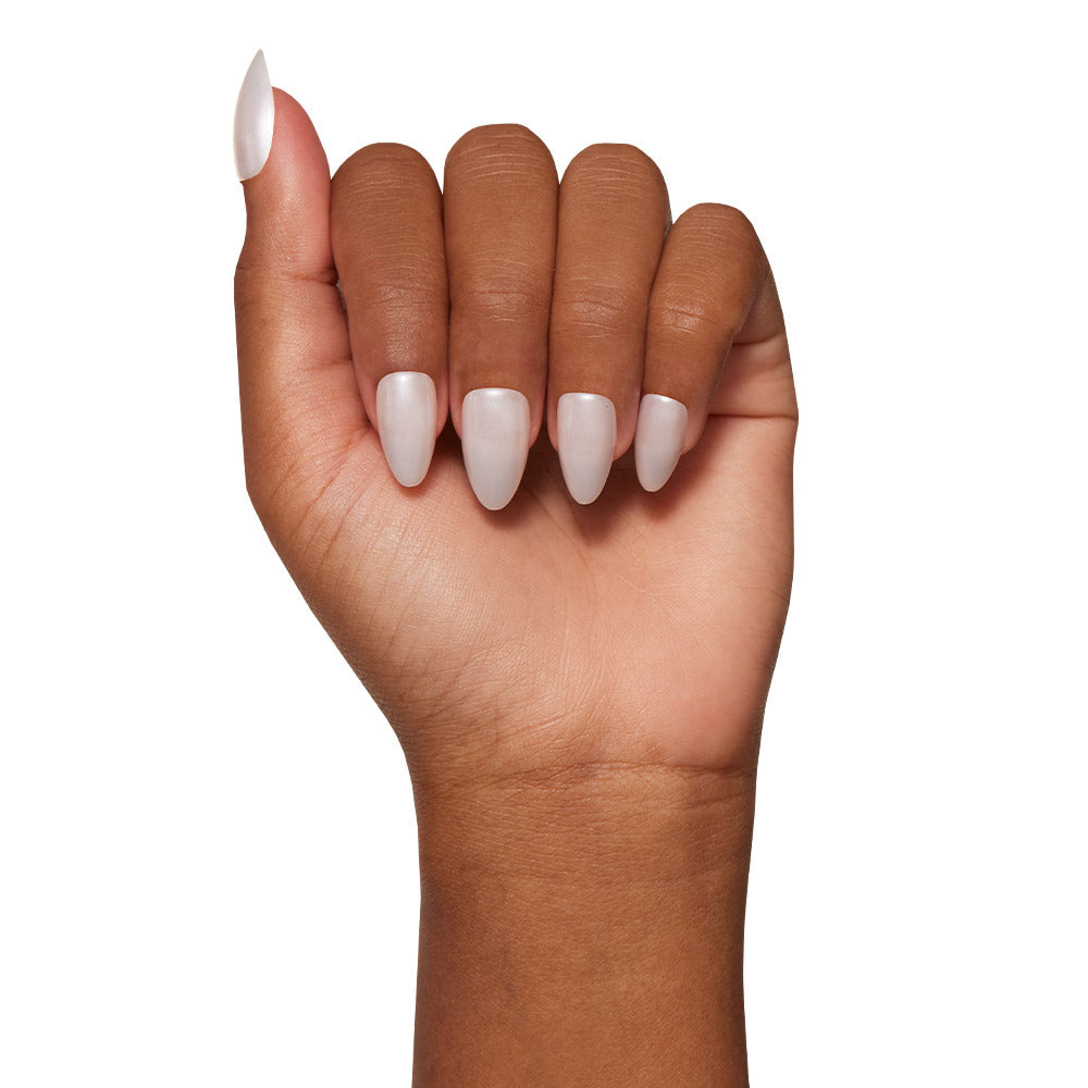 Hailey press-on nails with glazed finish