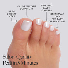 Hailey Toenail press-on nail design - solid color style detail