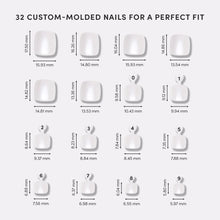 Hailey Toenail press-on nail bundle - full set view