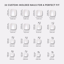 Hailey Toenail press-on nail bundle - full set view