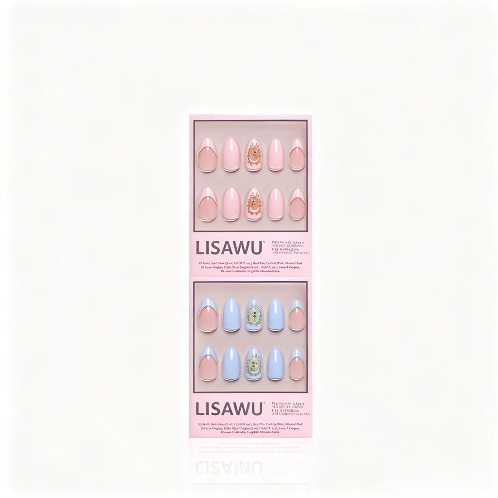 Heaven Sent press-on nails in blue shade