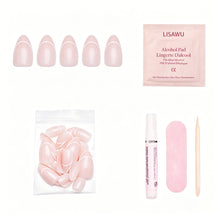 Heavenly press-on nails with glossy finish